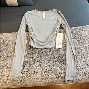 ALO Yoga Light Blue Long Sleeve Tee